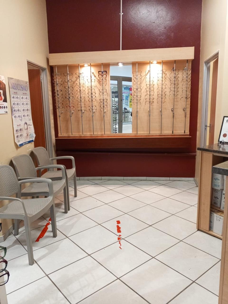 Practice waiting area